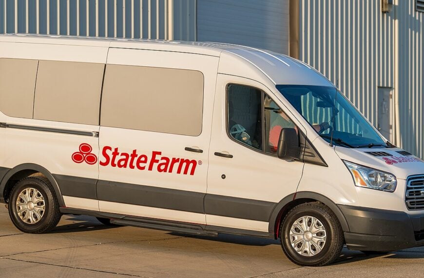 State Farm Mobile Catastrophe Response vehicles deployed from Illinois to Florida in advance of Hurricane Idalia.