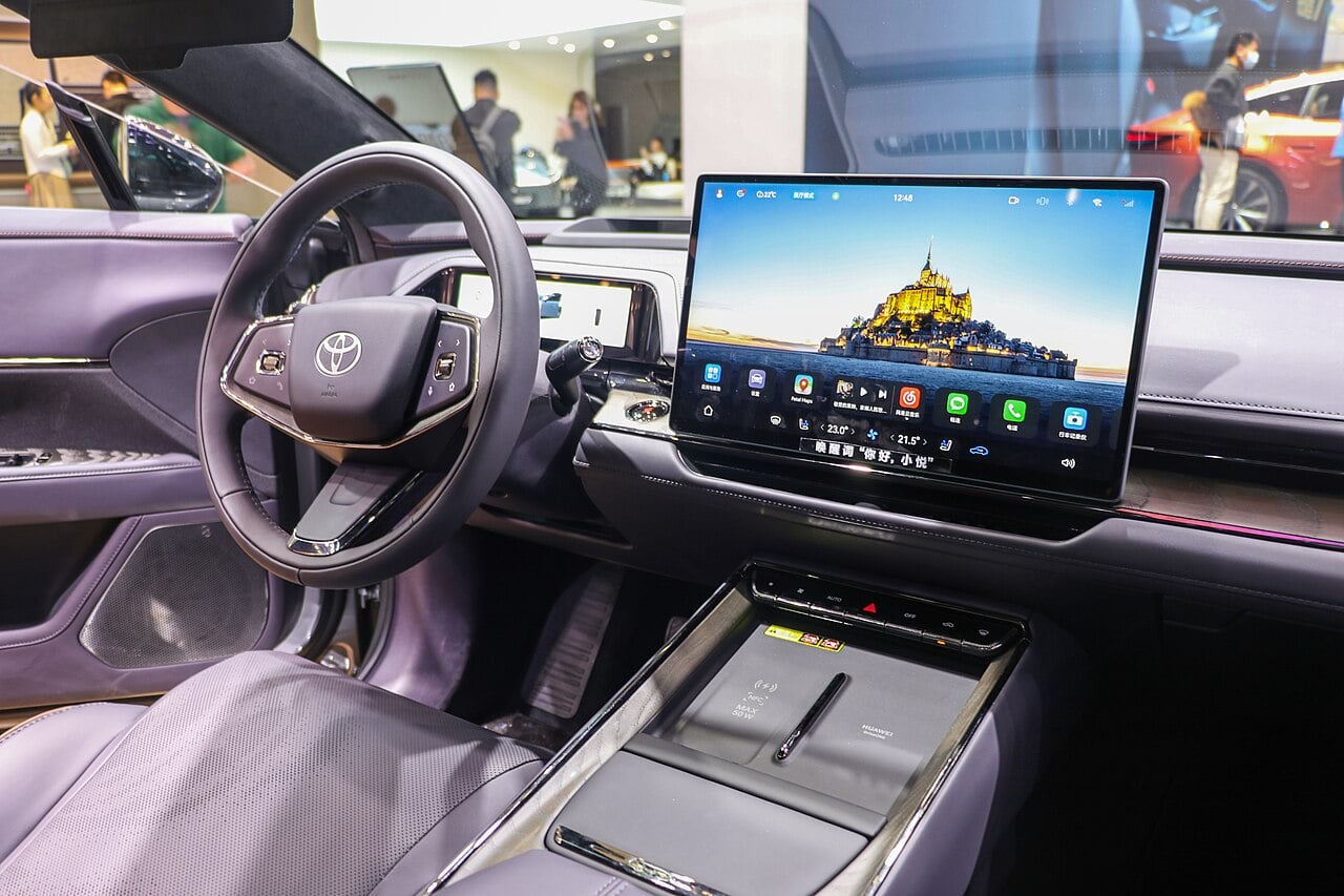 Toyota bZ7 interior.