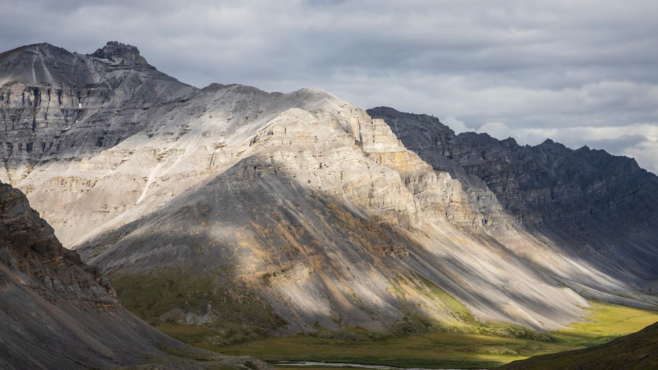 Landscape view of Gates of the Arctic National Park in Alaska