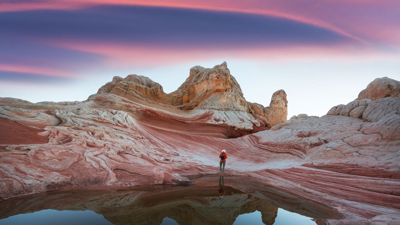 Vermilion Cliffs National Monument landscape at sunrise in Arizona