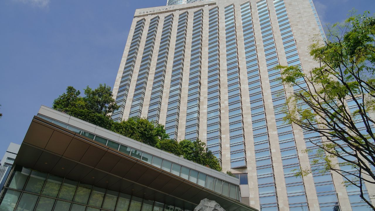 Grand Hyatt Tokyo exterior for Pokémon suite section