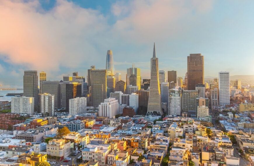 Scenic view of downtown San Francisco California USA