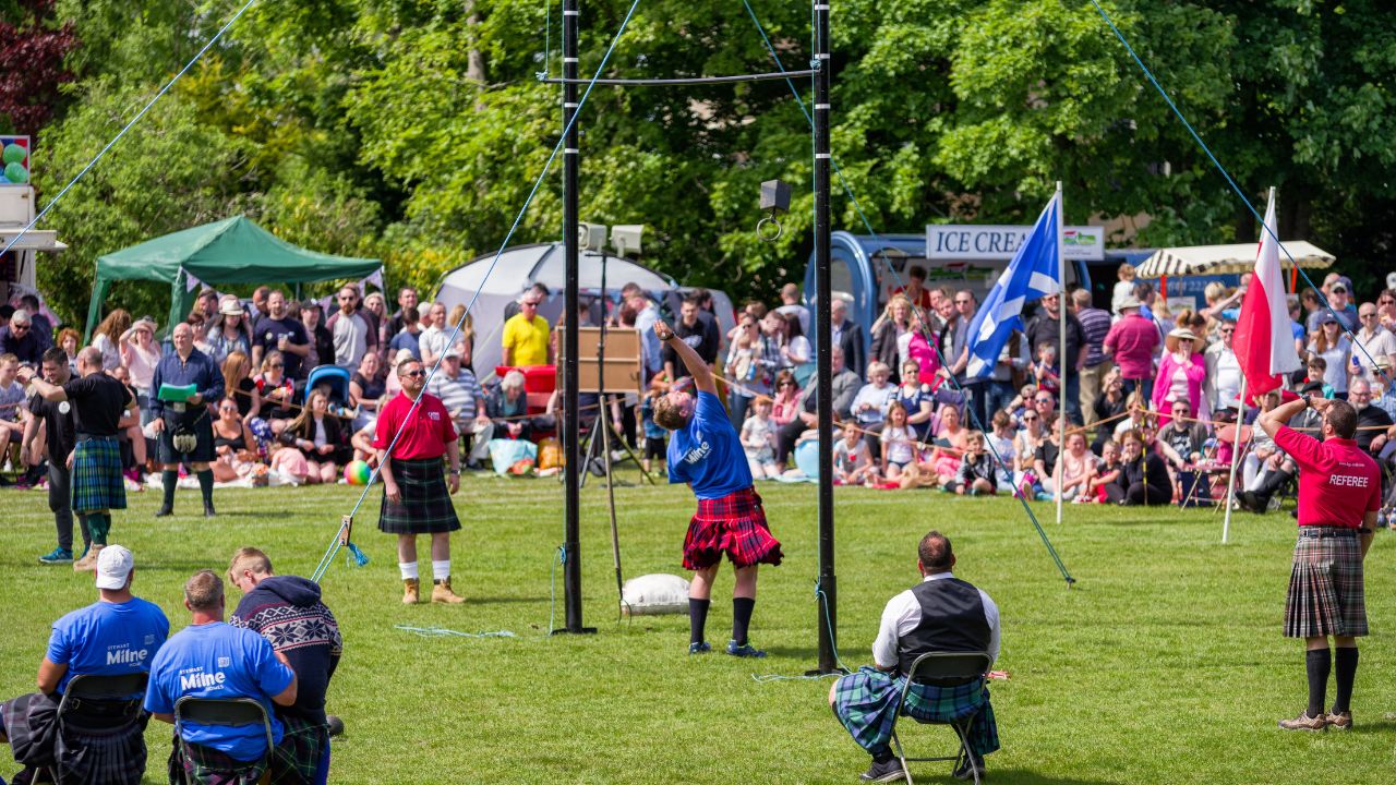 Highland Games heavy event in Scotland