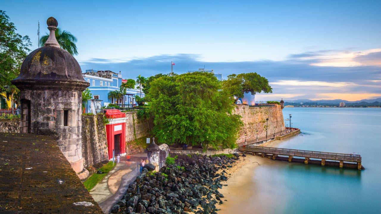 Puerto Rico coastal view at dusk