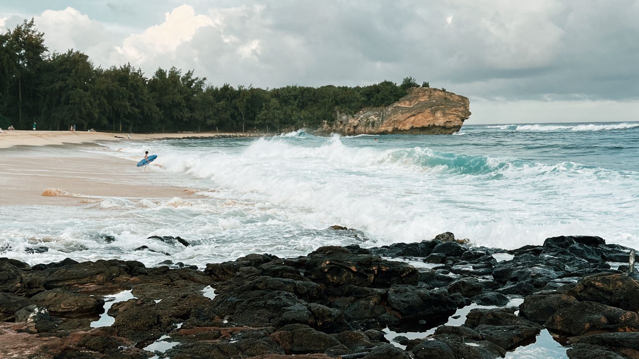 Beautiful beach on Kauaʻi, Hawaiʻi