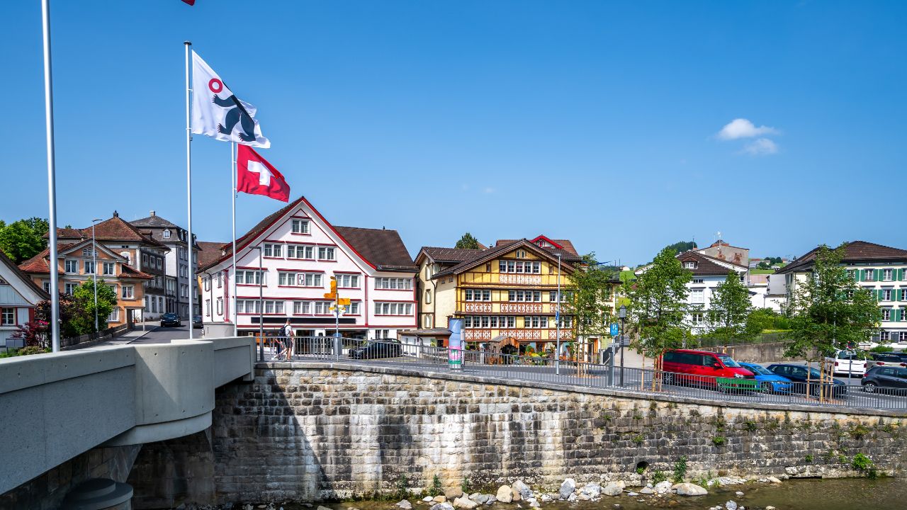 Old town of Appenzell, Switzerland
