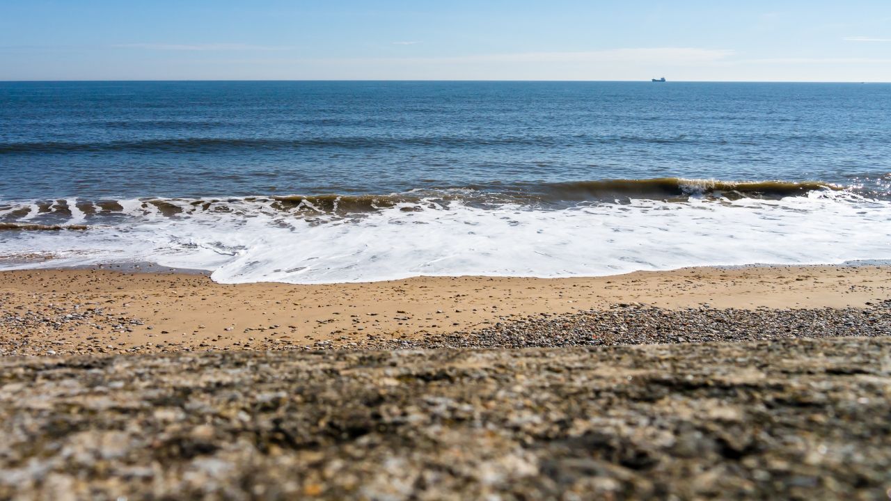Seaham Hall Beach in County Durham, England