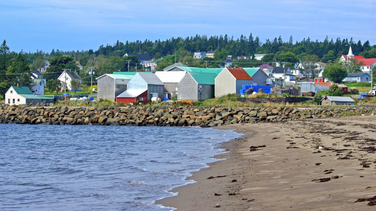 Seal Cove Beach on Grand Manan, New Brunswick