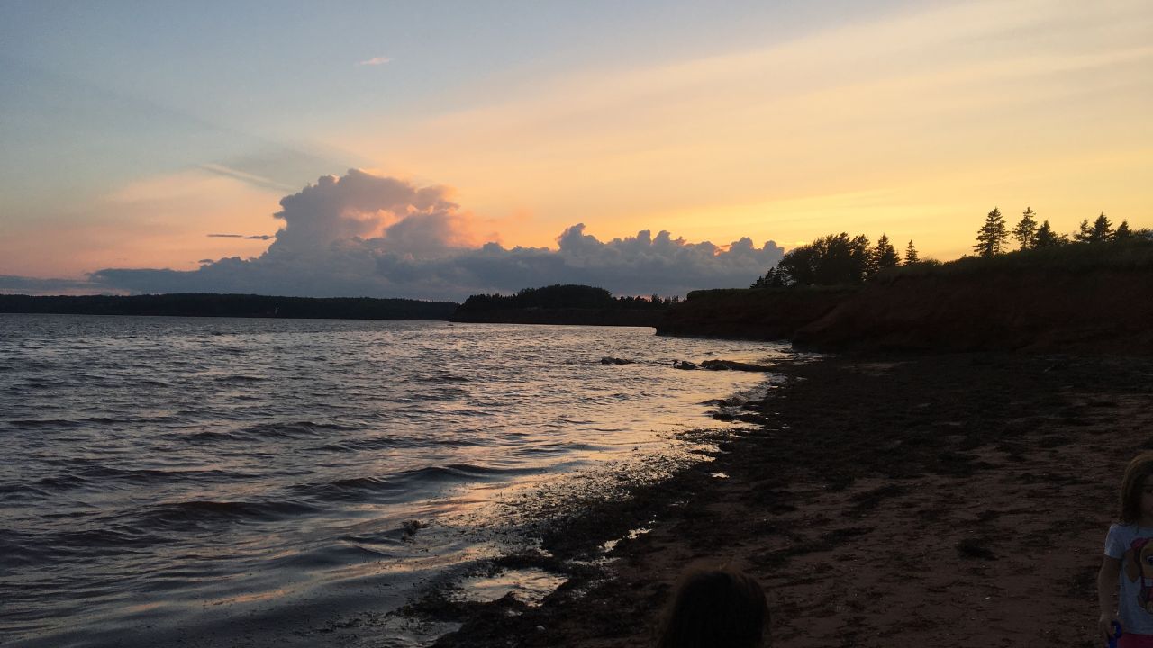 Prince Edward Island shoreline for sea glass hunting