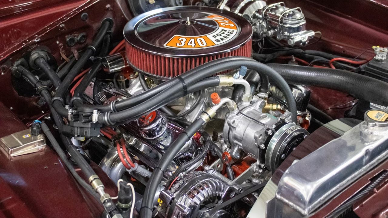 340-cubic-inch small-block V-8
