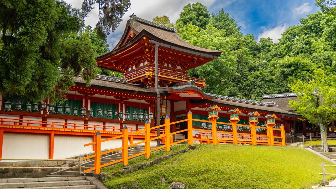 Kasuga Taisha Shrine in Nara, Japan.