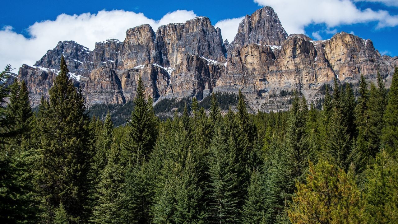 Castle Mountain from the Bow Valley Parkway