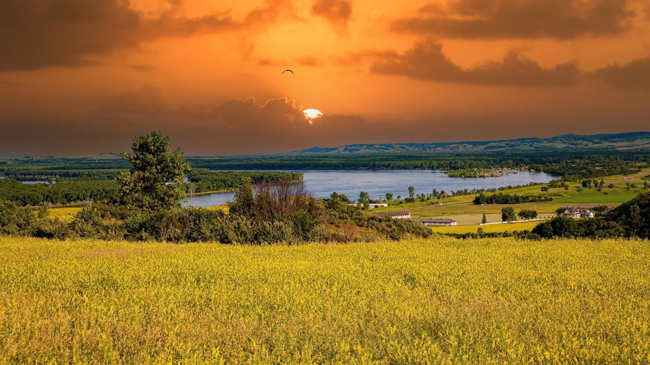 Fort Abraham Lincoln State Park near Mandan, North Dakota