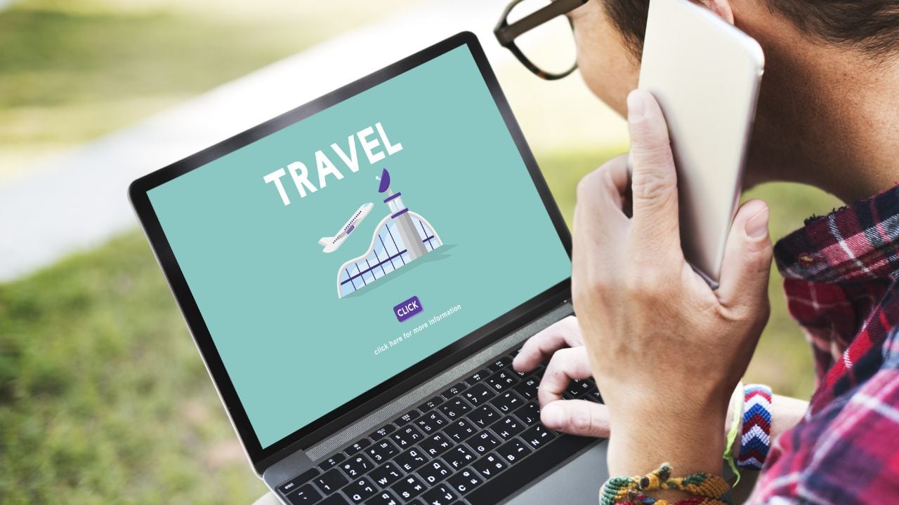 Travel planning and booking concept