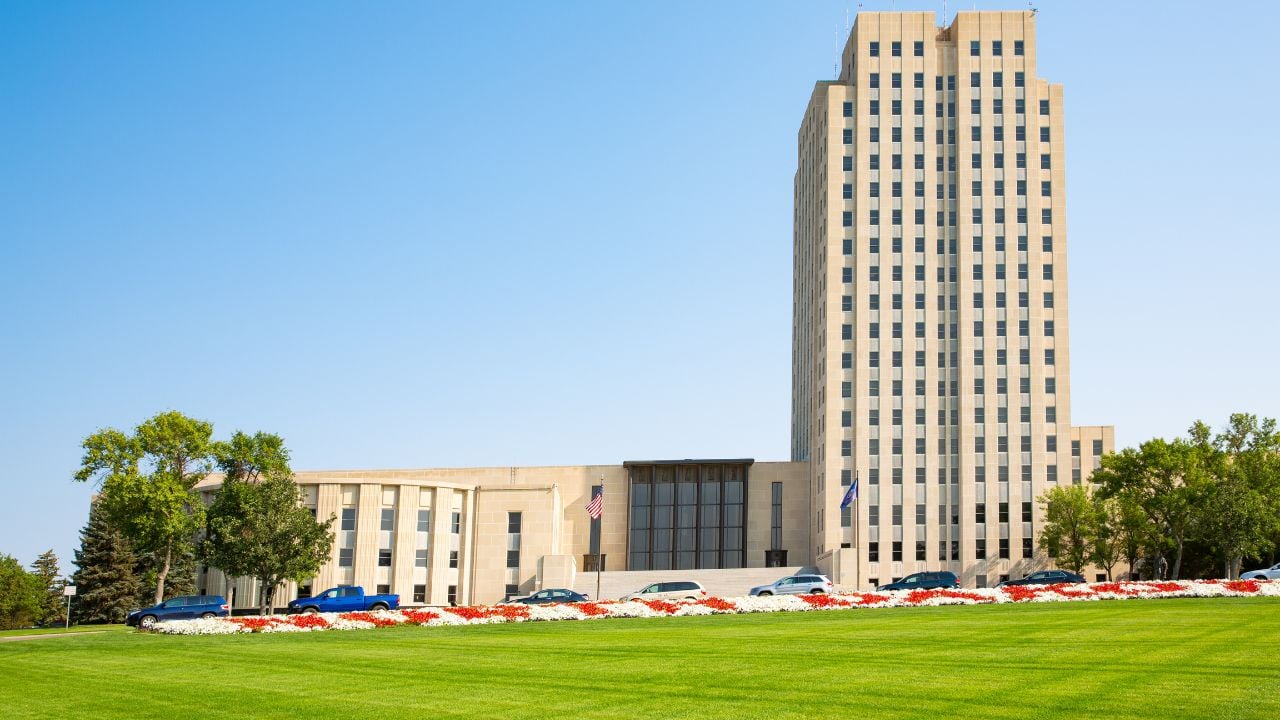 North Dakota State Capitol in Bismarck.