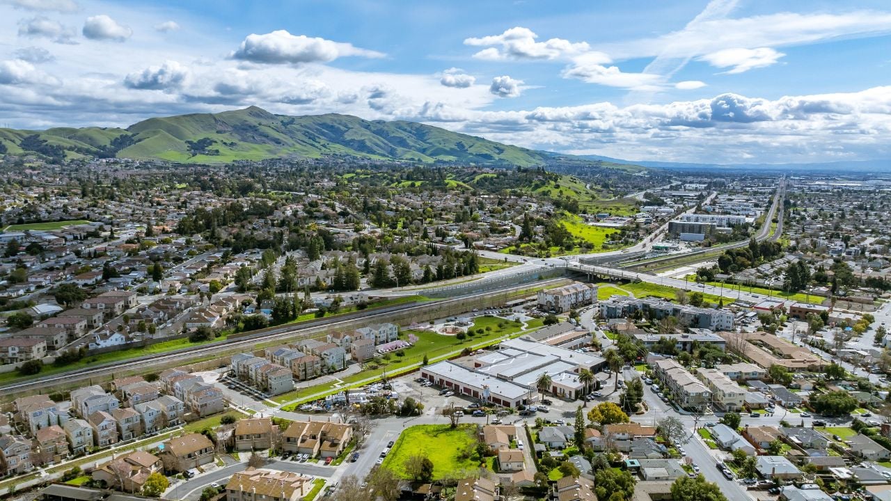 Residential neighborhoods in Fremont, California.