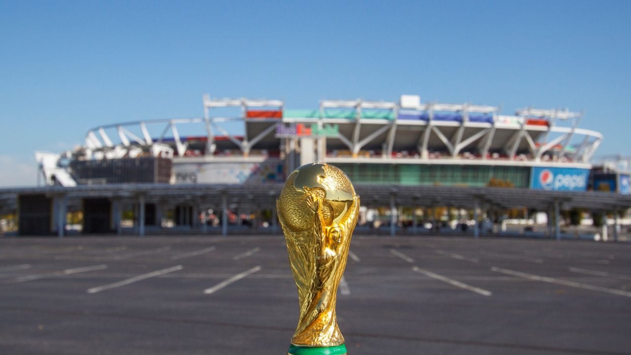 World Cup stadium travel concept