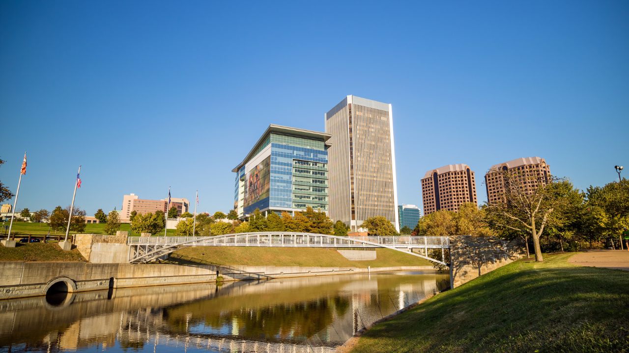 Skyline view of Richmond, Virginia.