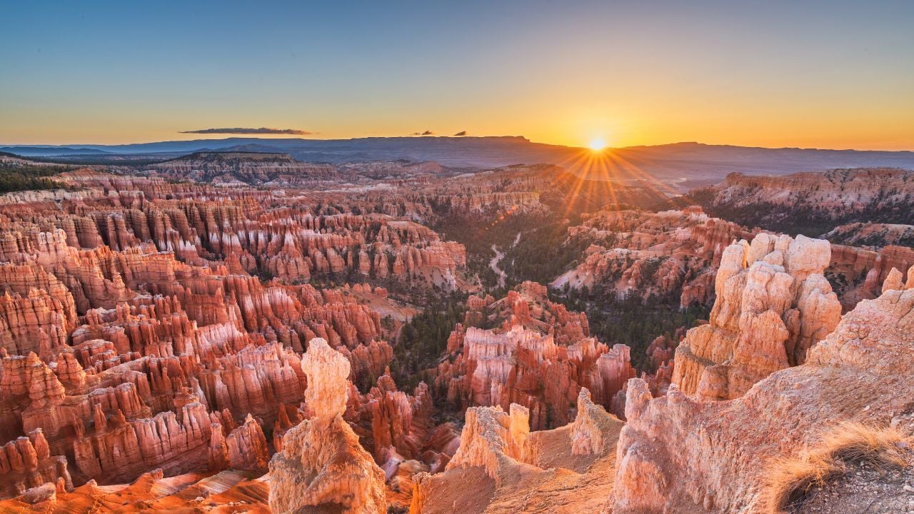 Bryce Canyon National Park, Utah, USA at dawn.