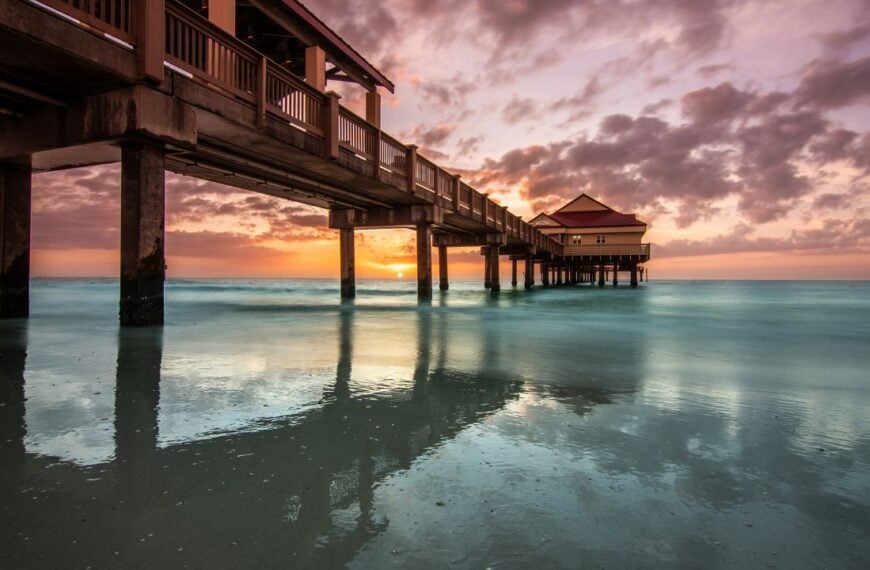 Sunset Clearwater Beach Pier Florida