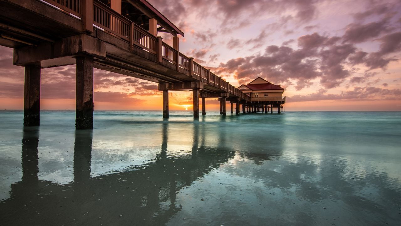 Sunset Clearwater Beach Pier Florida