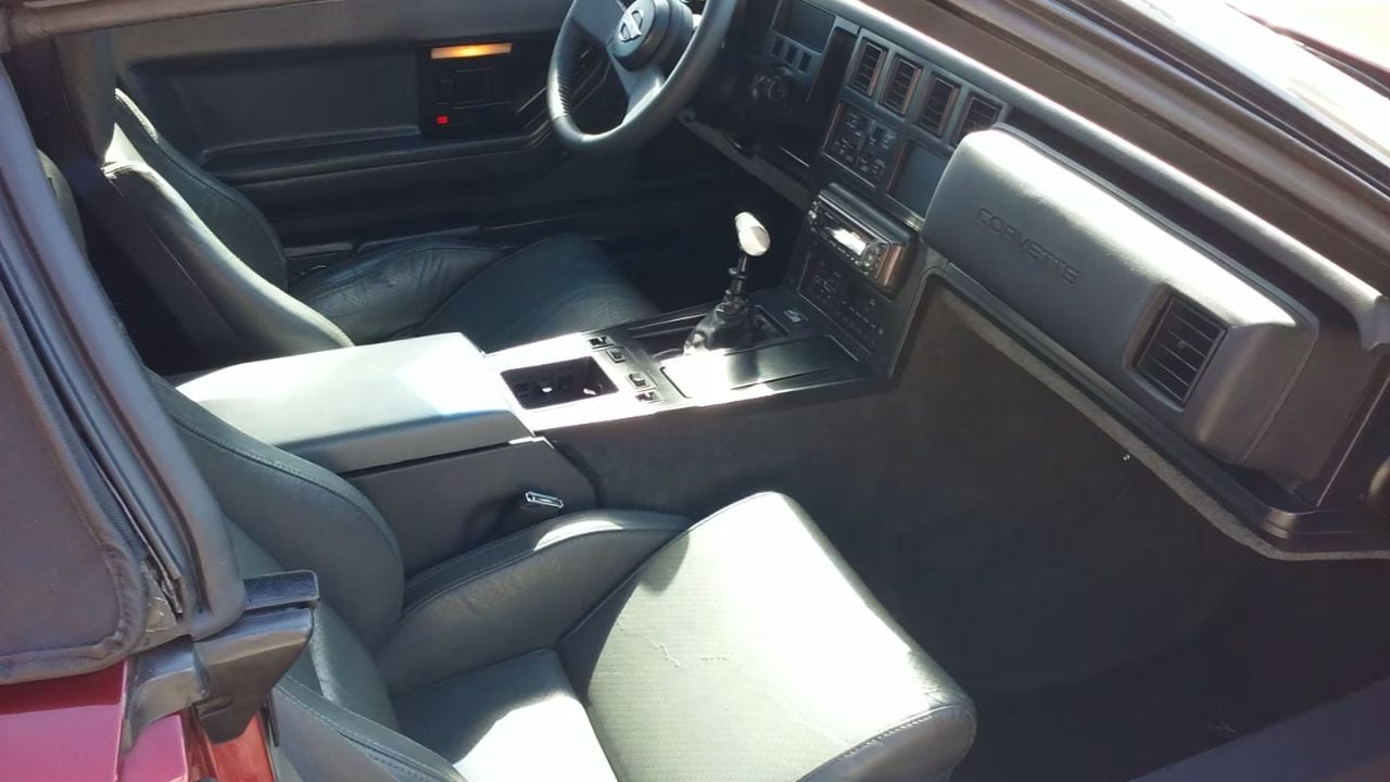 1987 Chevrolet Corvette Convertible Interior