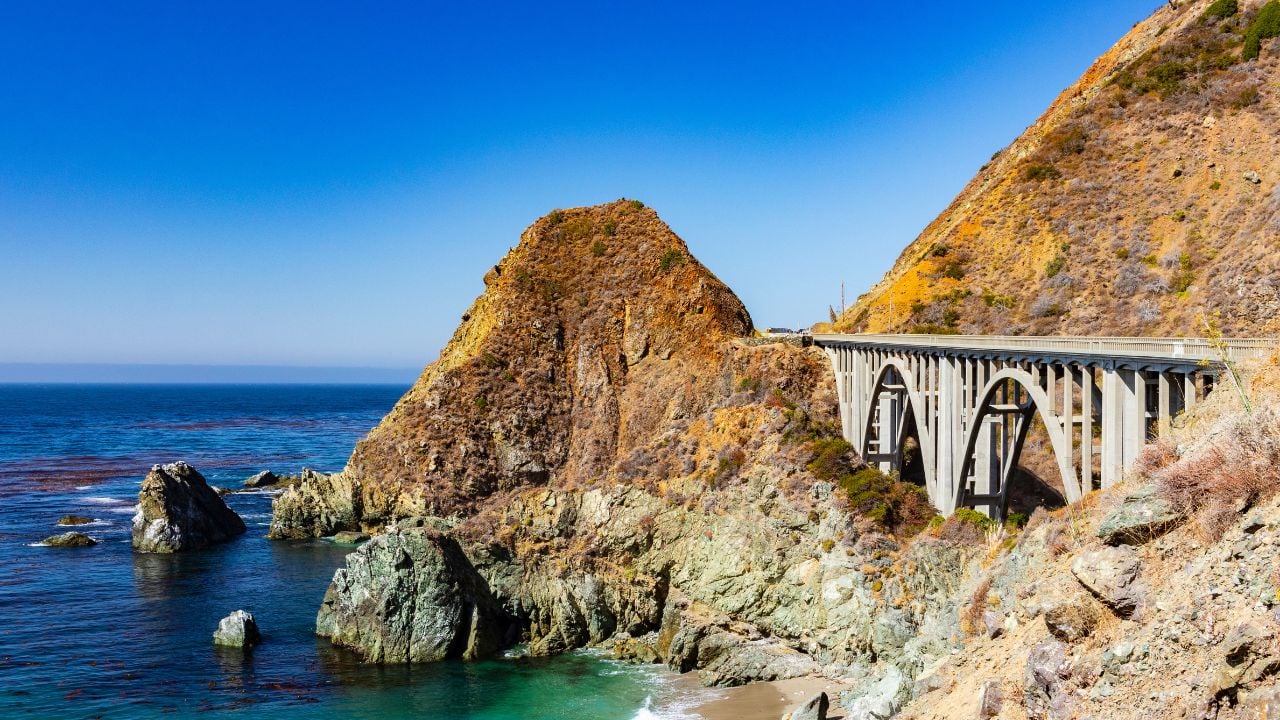 Big Creek Bridge along California’s Highway 1.