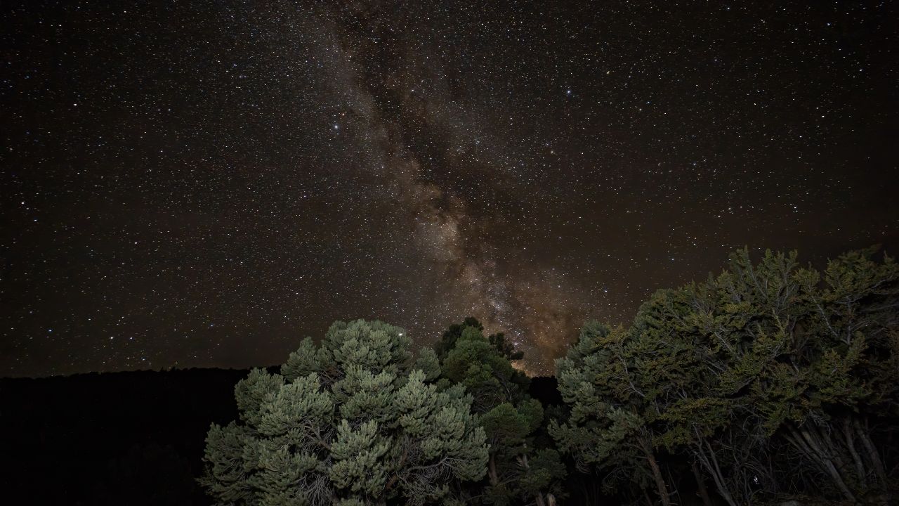 Beautiful night sky with the Milky Way at Great Basin National Park, Nevada.