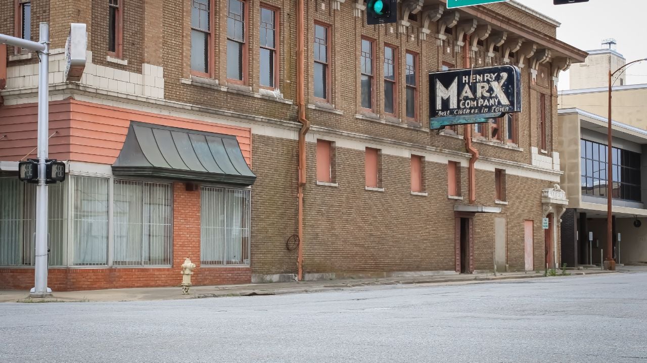 Historic building in Pine Bluff, Arkansas.