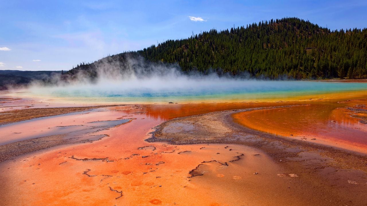 Grand Prismatic Spring in Yellowstone National Park.