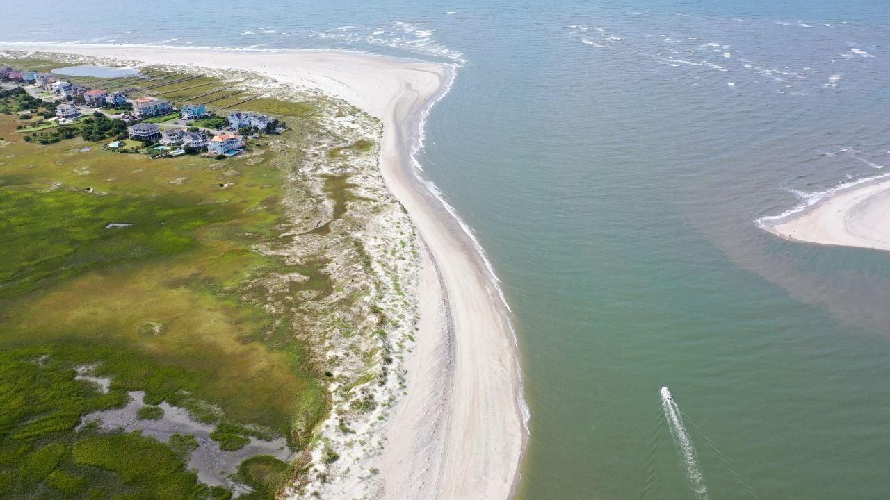 Drone flights over Ocean Isle Beach, North Carolina