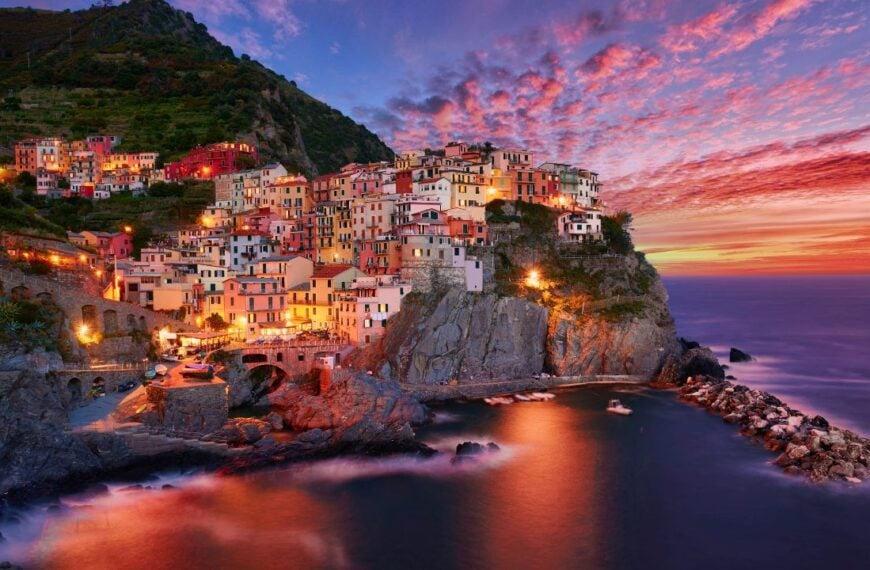 Manarola - One of five cities in cinque terre, Italy
