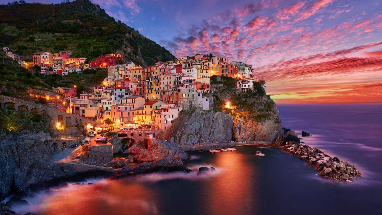 Manarola - One of five cities in cinque terre, Italy