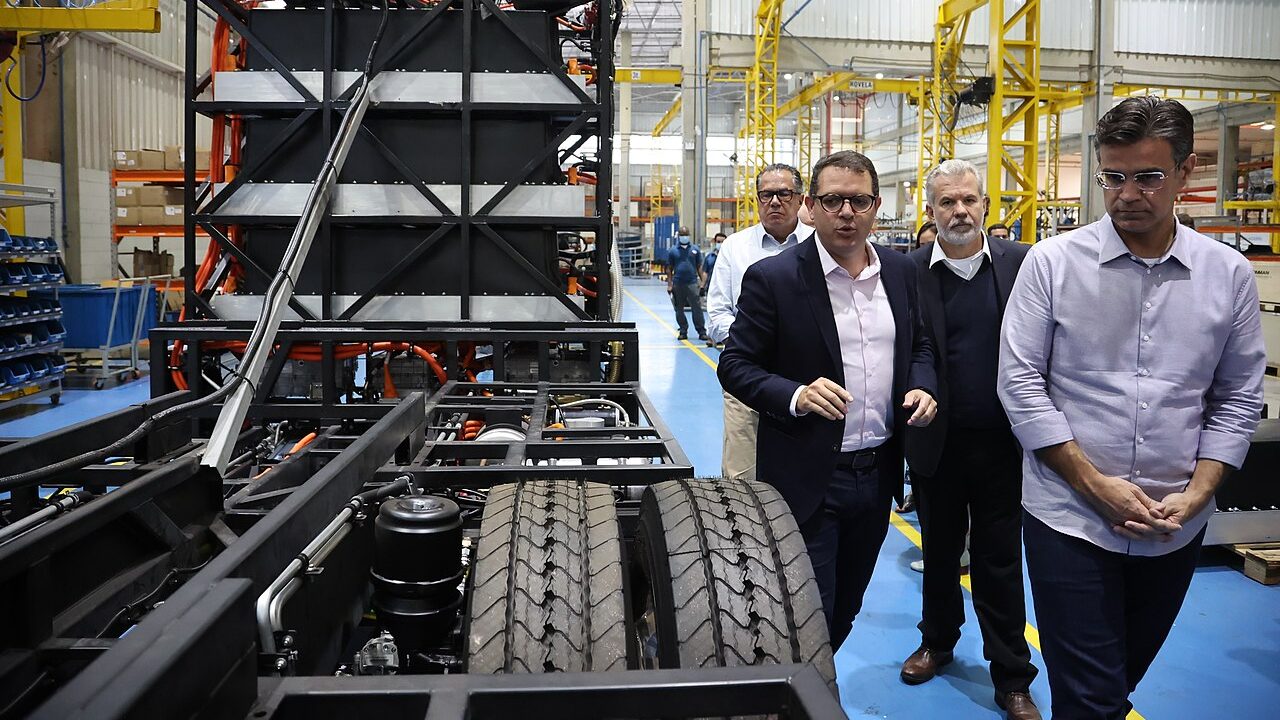 BYD Factory visit by the governor of Brazil.