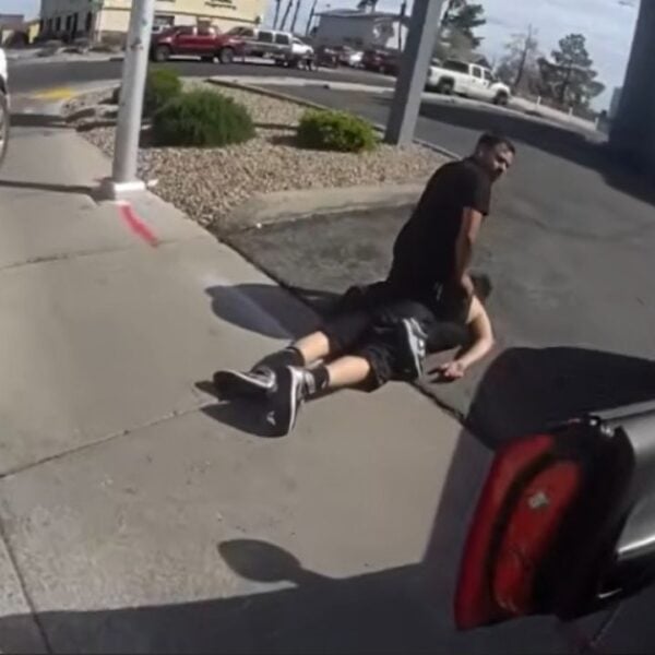 A Risky Intervention: Civilian Tackles Suspect After High-Speed Dash.