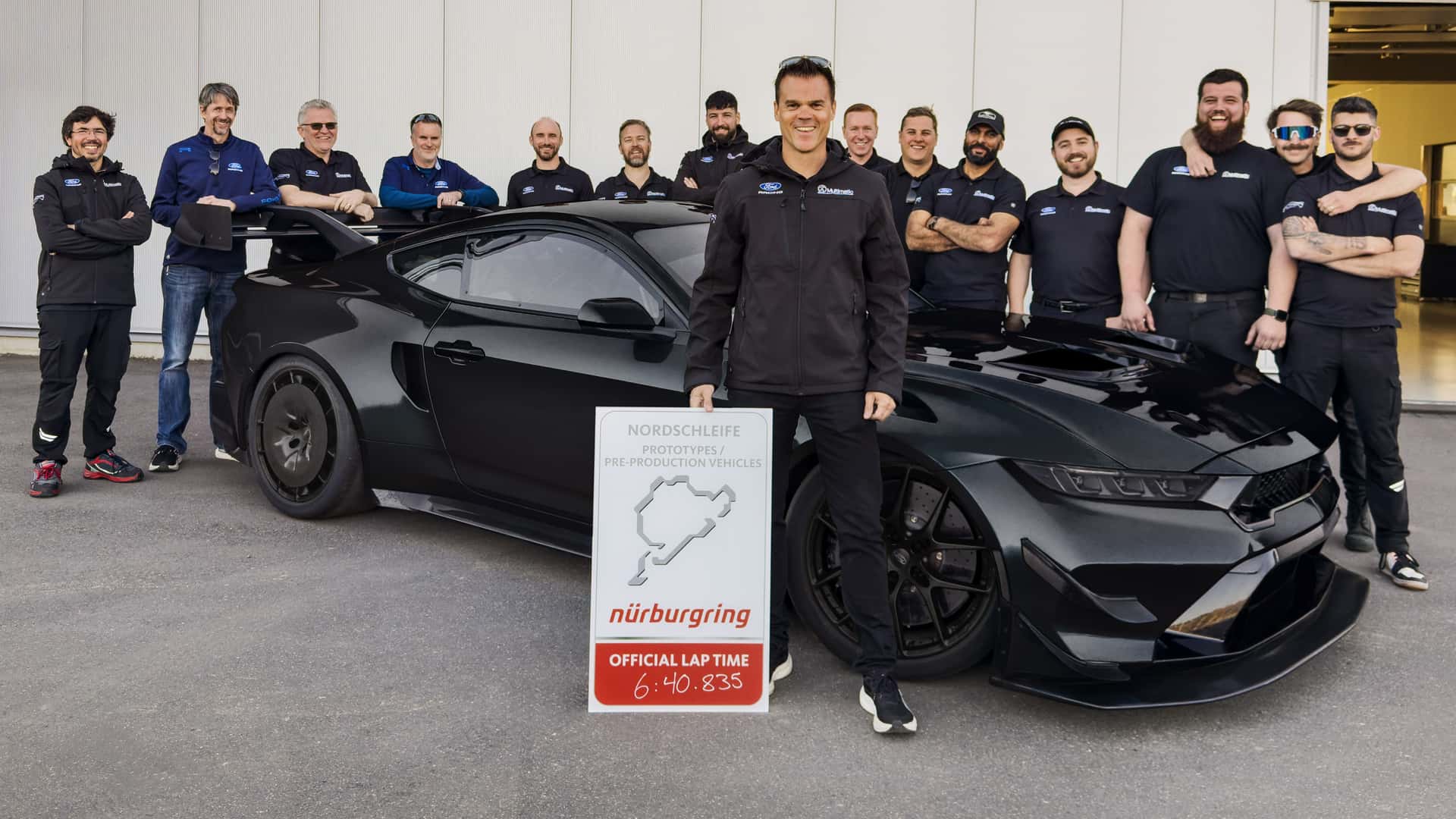 ford mustang gtd competition nurburgring lap record