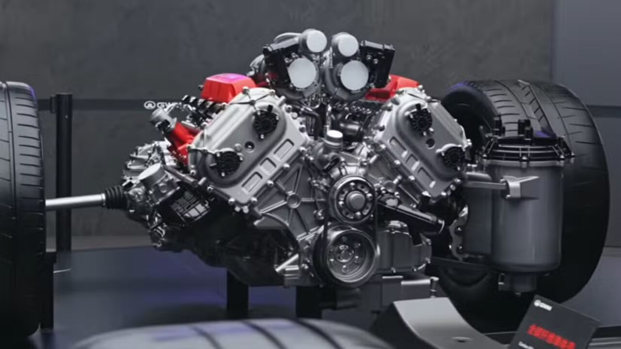 GWM V8 engine.