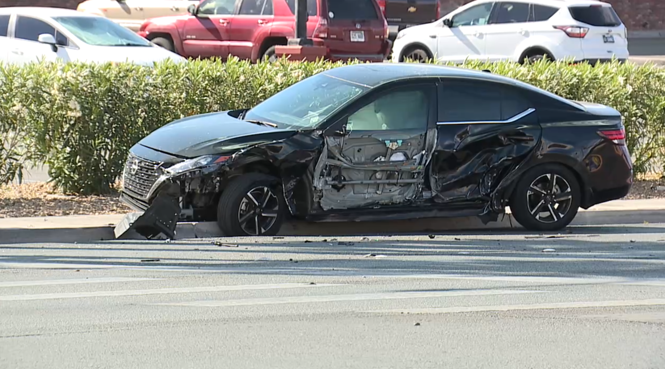 highspeed chase ends in car crash