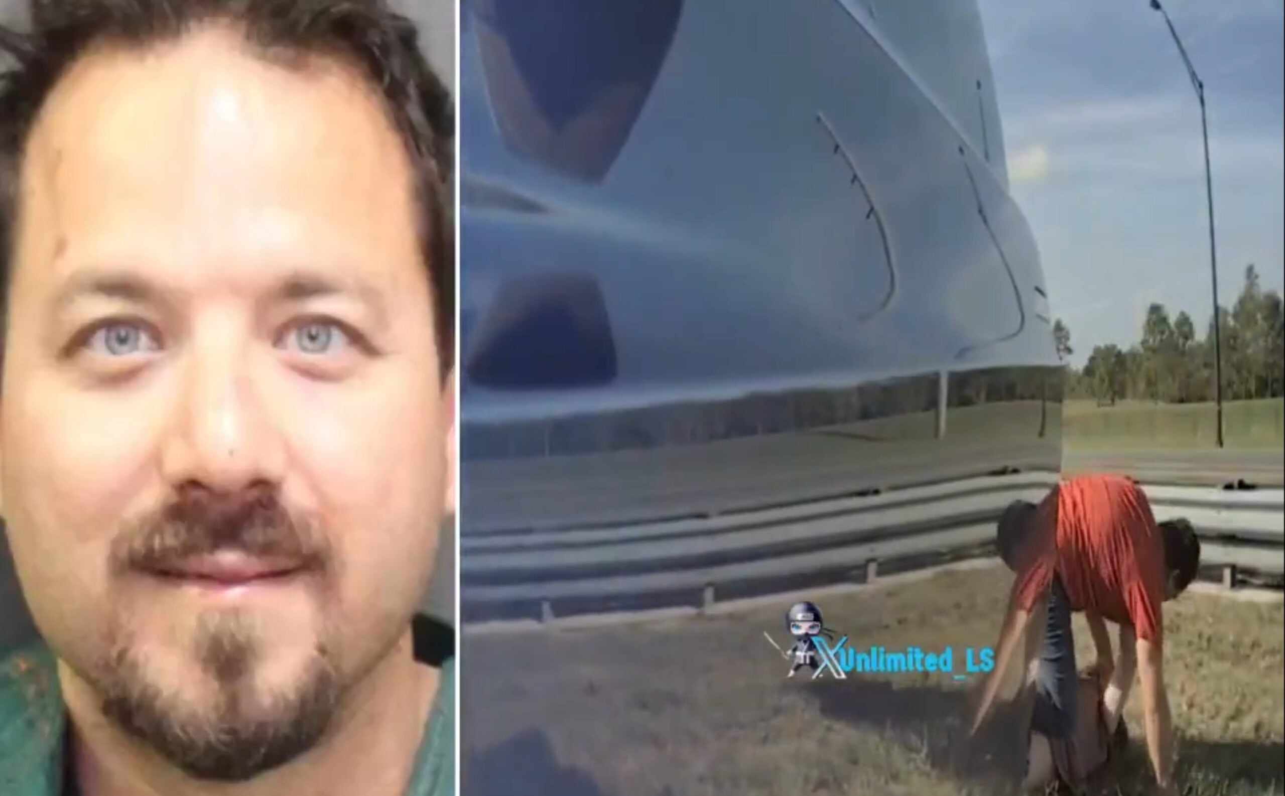 man attacks tesla driver