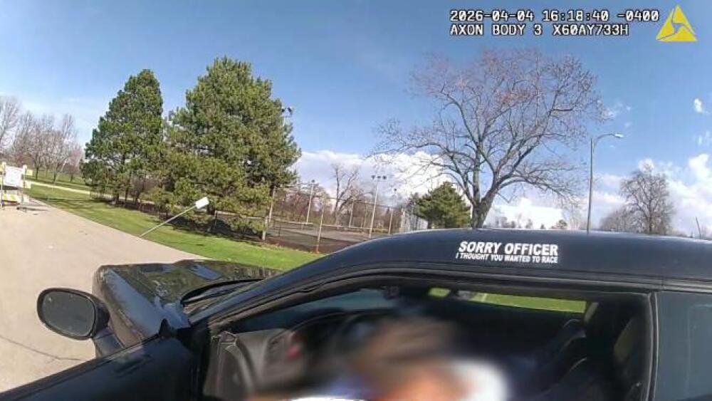 man races officer bumper sticker