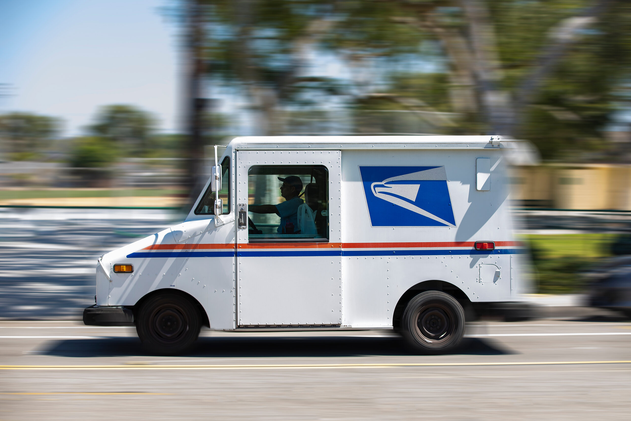 usps truck speeding