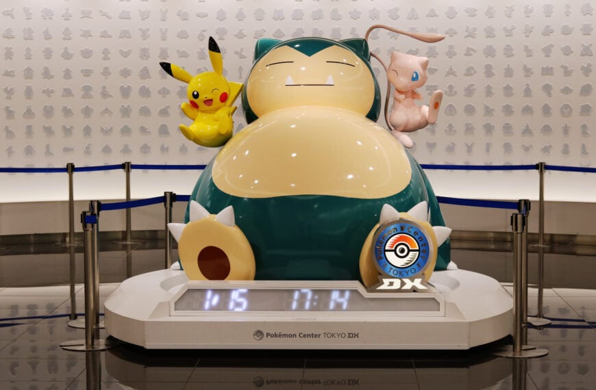 TOKYO, JAPAN - January 14, 2020: A statue at the entrance the Pokemon Center DX which is located in Nihonbashi Takashimaya Department Store.