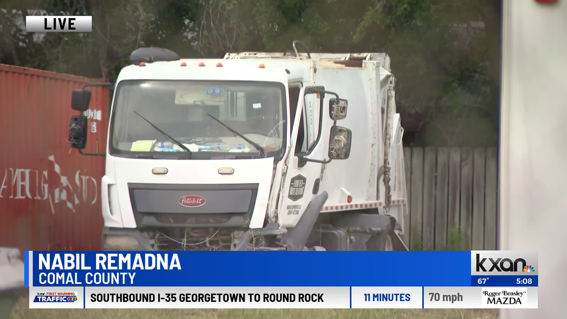1 arrested after garbage truck chase in austin