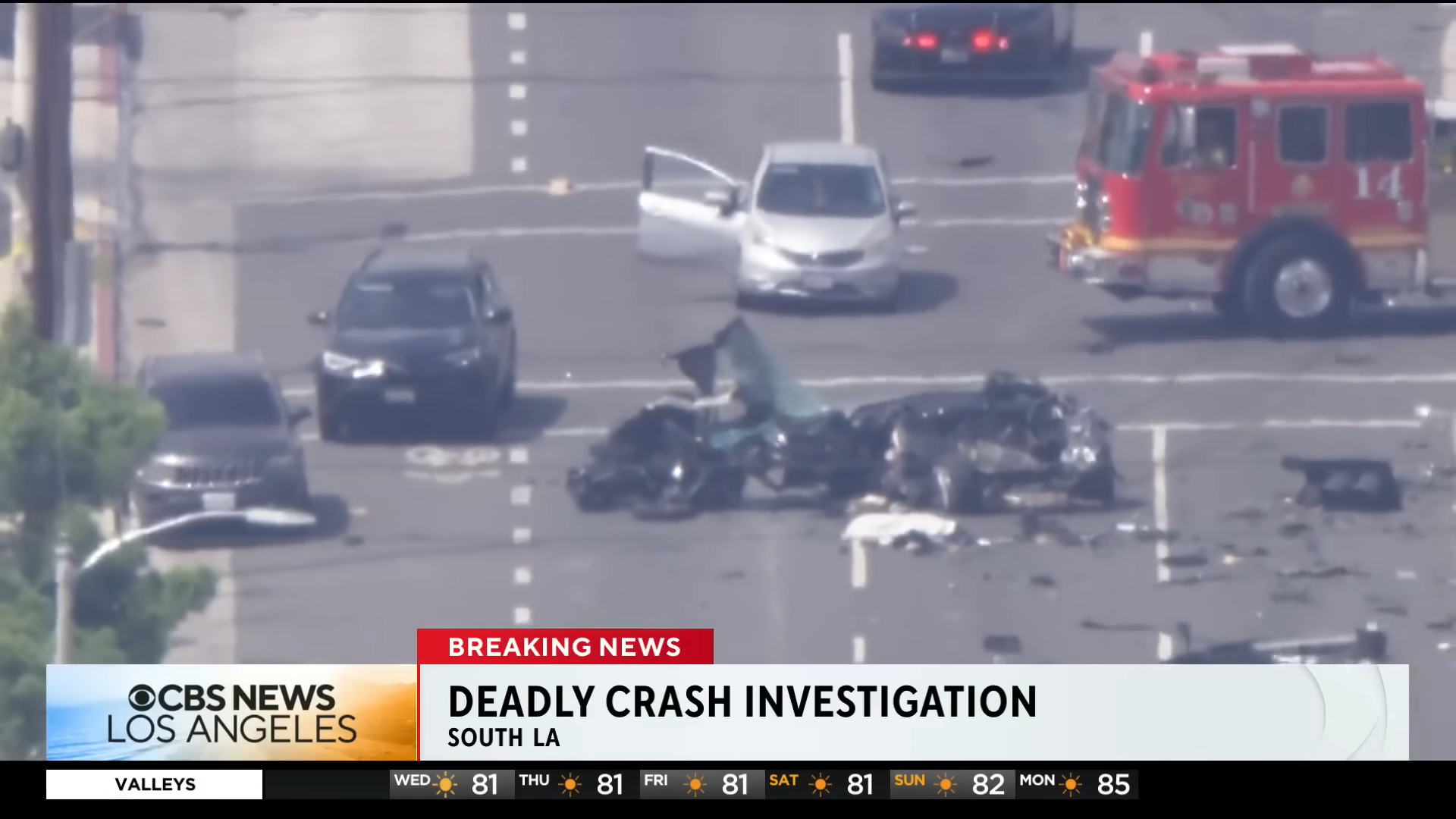 deadly crash in LA