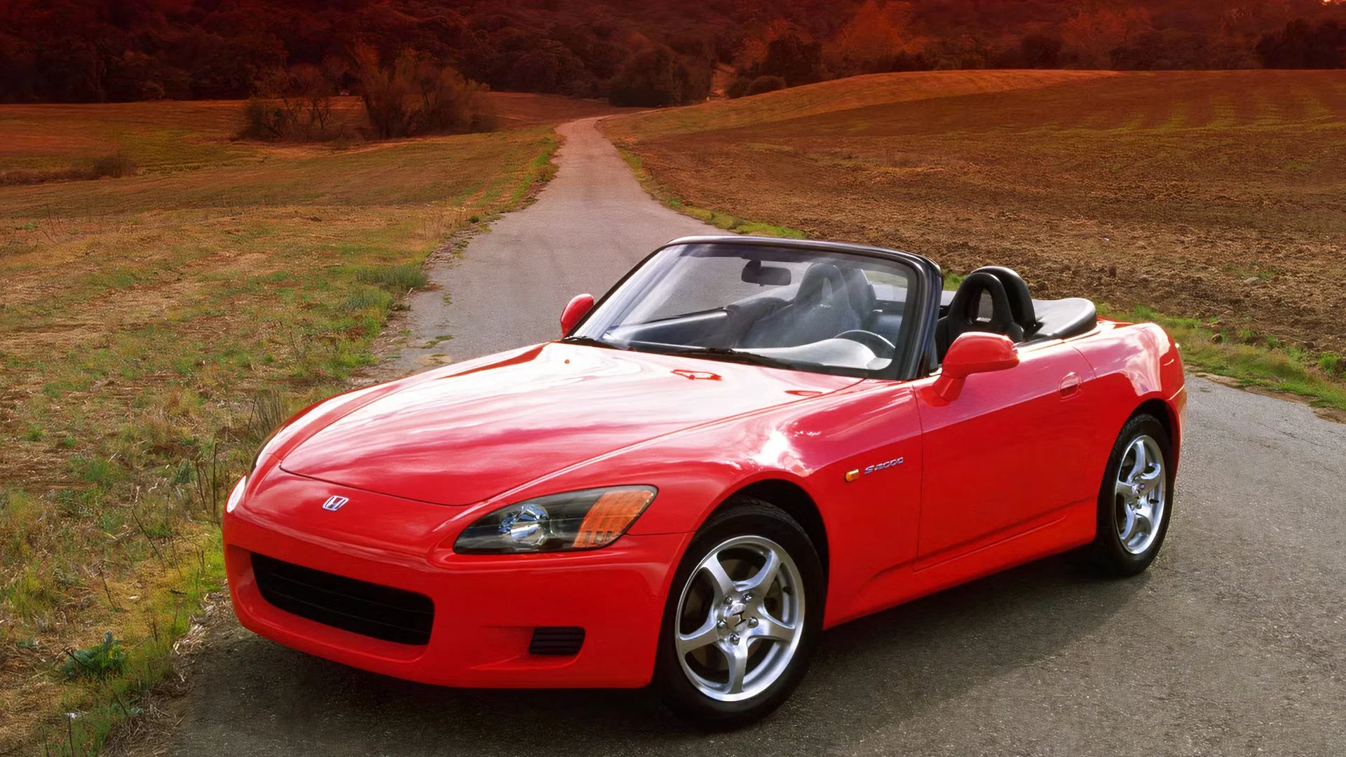 Honda S2000 Front View Red