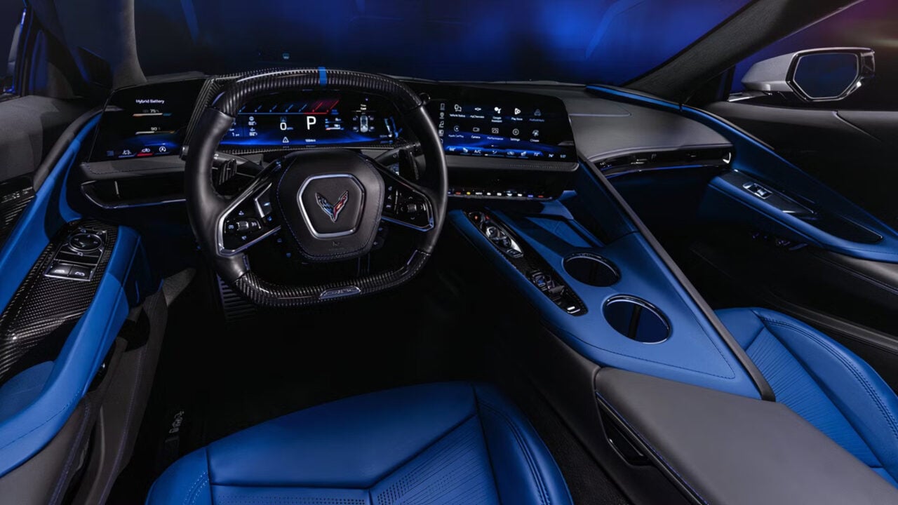 Chevy Corvette ZR1X interior.