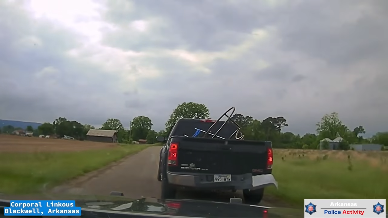 woman drives truck 100 mph and crashes from police