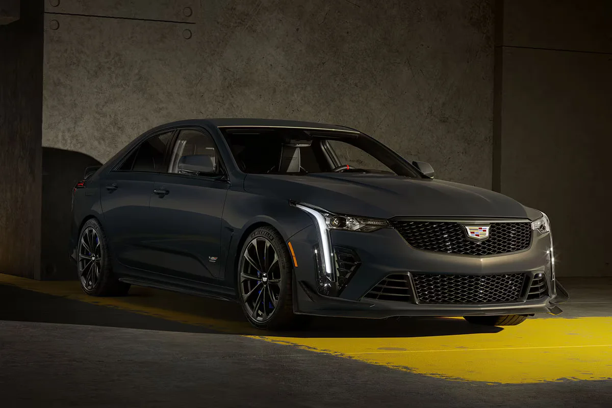 Cadillac CT-4 Blackwing Grey Front View