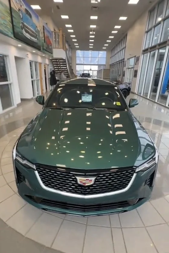 Cadillac CT4 Dealership Metallic Green