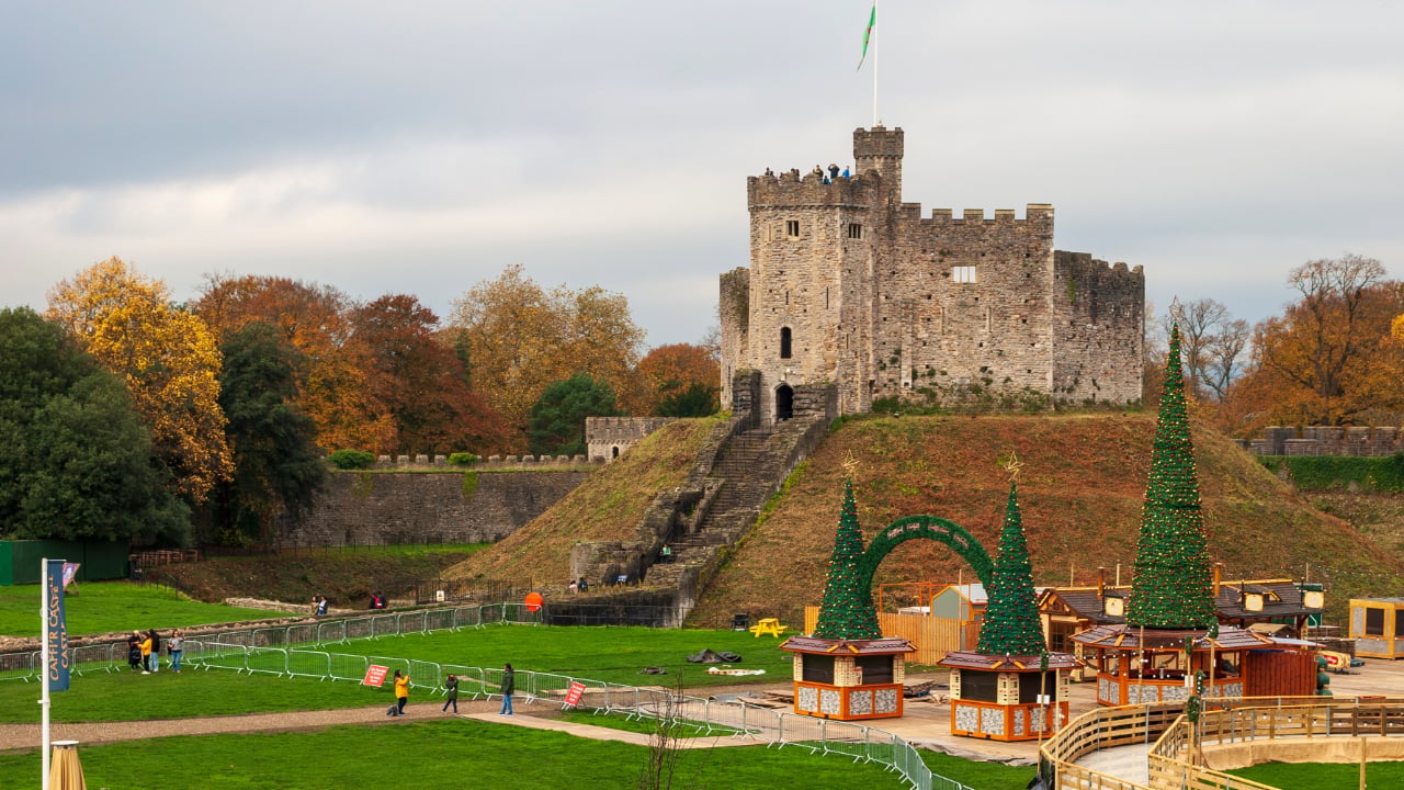 Cardiff Castle at Christmas